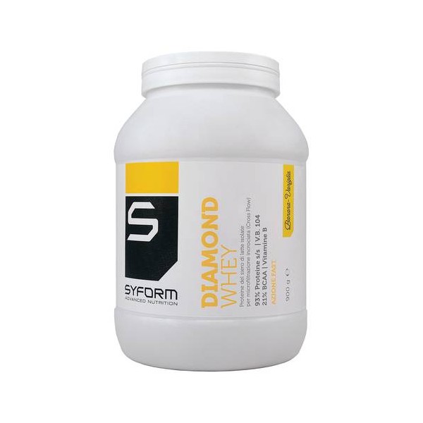 Syform Proteine Diamond Whey Gusto Banana Vaniglia 900 gr